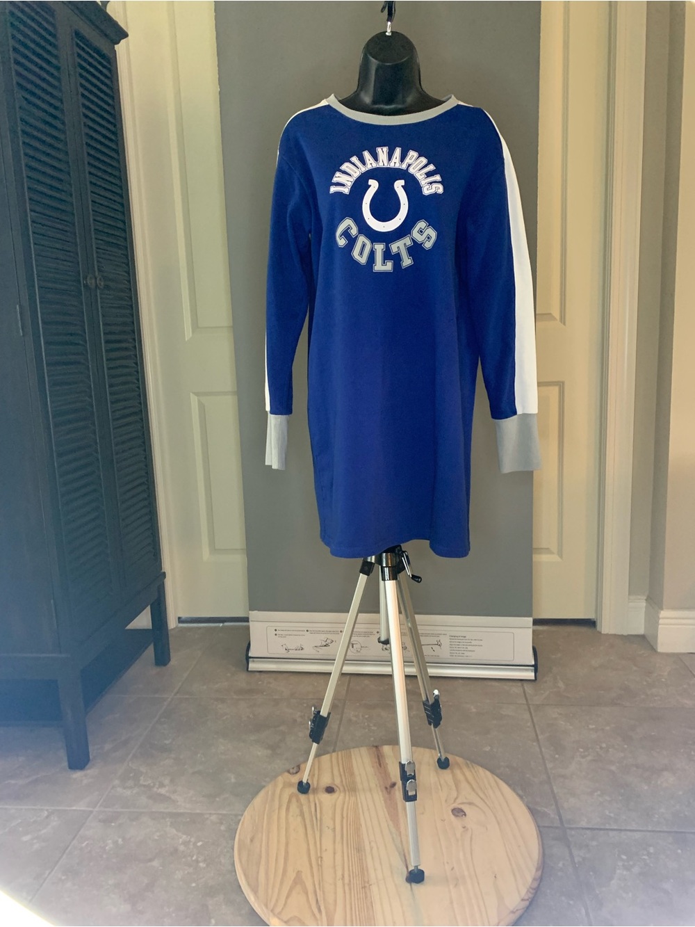 Indianapolis Colts Blue Logo Sleeve Dress